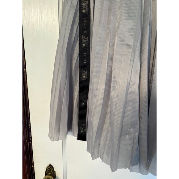 Sacai X Nike Gray Pleated Midi Skirt Nike- Size Medium - Picture 3 of 6